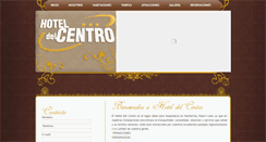 Desktop Screenshot of delcentrohotel.com