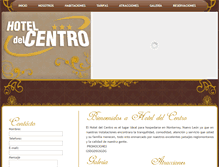Tablet Screenshot of delcentrohotel.com